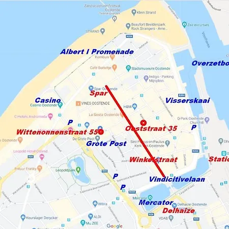 Sauvignon Centrum Met Garagestaanplaats * 오스텐드