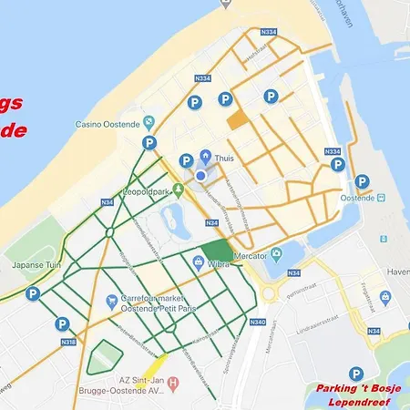 Sauvignon Centrum Met Garagestaanplaats Lägenhet Oostende