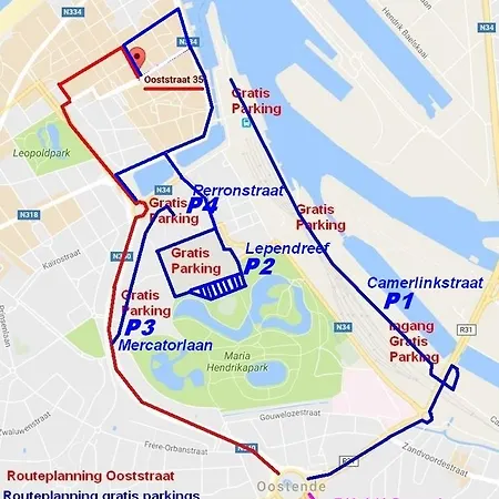 Sauvignon Centrum Met Garagestaanplaats Остенде